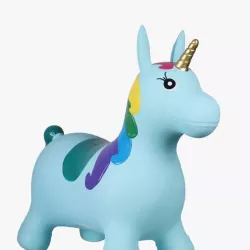 Jouet Jumpy unicorn bleu