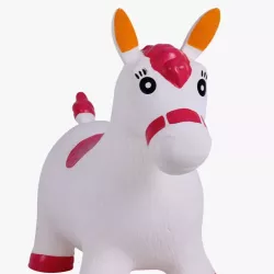 Jouet Jumpy unicorn blanc