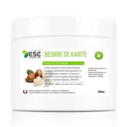 ESC BEURRE DE KARITE – Pur et riche en vitamines A et E – Nourrit et protège l,épiderme du cheval