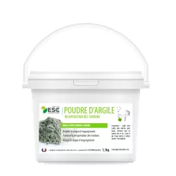 ESC POUDRE D,ARGILE – Argile riche en nutriments à reconstituer – Récupération tendons cheval